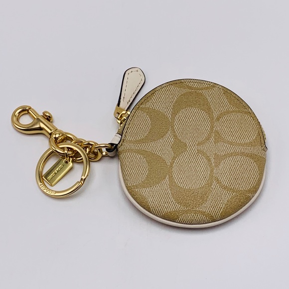 Coach Accessories Nwt Coach Circular Signature Coin Pouchbag Charm
